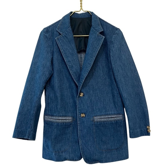 Lee Jackets & Blazers - Vintage Lee Denim Blazer Jacket USA Made 2 Button Workwear Coat